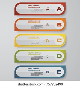 Design clean number banners template/graphic or website layout. Vector.