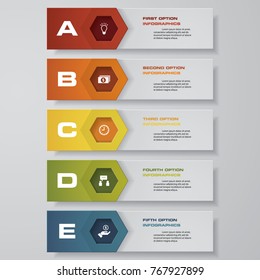 Design clean number banners template/graphic or website layout. Vector.