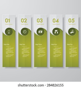 Design clean number banners template/tags or website layout. Vector.