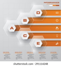 Design clean number banners template/tags or website layout. Vector.