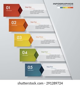 Design clean number banners template/tags or website layout. Vector.