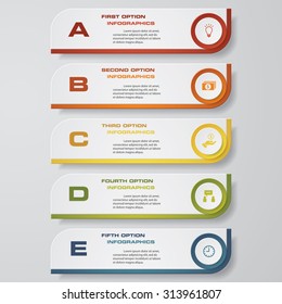 Design clean number banners template/tags or website layout. Vector.