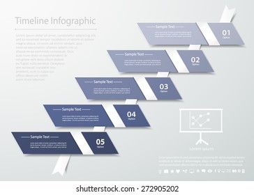 Design clean template for business design, reports, step presentation, number options.