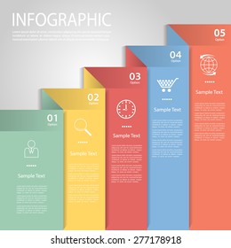 Design clean template for business design, reports, step presentation, number options.