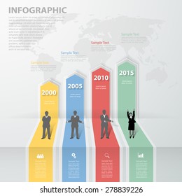 Design clean template. Can be used for workflow layout, banner, diagram, web design, infographic Vector Eps10