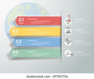 Design clean template infographic. can be used for workflow layout, diagram, number options