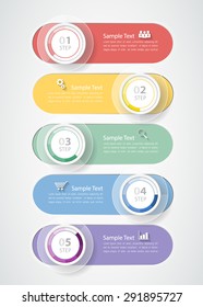 Design clean template Infographic. Vector illustration can be used for workflow layout, diagram, number options