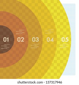 Design clean template/graphic or website layout. Vector. Warm tone.