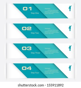 Design clean template/graphic or website layout. Vector. Green color.