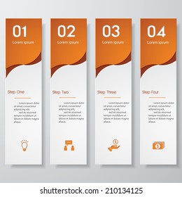 Design clean template/graphic or website layout. Vector.