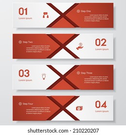 Design clean template/graphic or website layout. Vector.