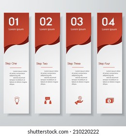 Design clean template/graphic or website layout. Vector.