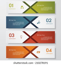 Design clean template/graphic or website layout. Vector.