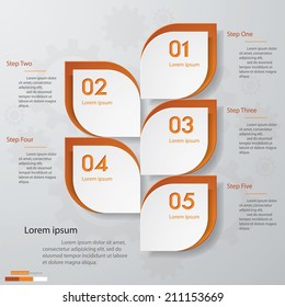 Design clean template/graphic or website layout. Vector.