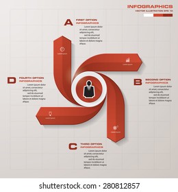 Design clean template/graphic or website layout. 4 step order diagram layout.