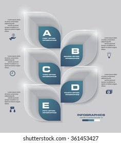 Design clean template/graphic or website layout. Vector.