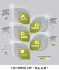 Design clean template/graphic or website layout. Vector.