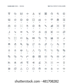 Design, clear line, illustrations, icons, backgrounds and graphics. The icons pack is black and white, flat, vector, pixel perfect, minimal, suitable for web and print. Linear pictogram.