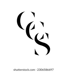 design a clever and minimalist monogram CCS 