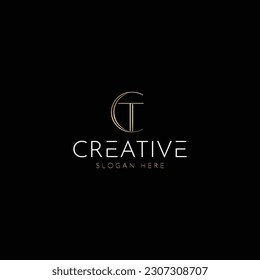 Diseñar un monograma CT inteligente y minimalista, soluciones para diseños de identidad de marca para empresas nuevas, personas, etc, letra n,