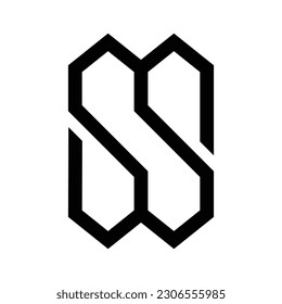 diseñar un logotipo de monograma SS inteligente y minimalista adecuado para su empresa de marca