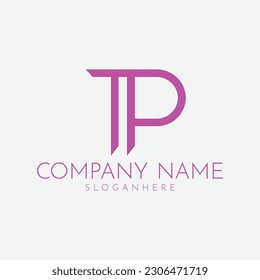 diseñar un logotipo de TP de monograma inteligente y minimalista adecuado para su empresa de marca