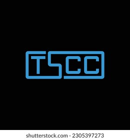 diseñar un logotipo de monograma inteligente con la letra TSCC