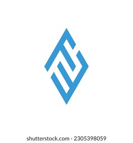 Design eines cleveren Monogrammlogos-Briefes FW