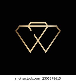 diseñar un logotipo de monograma inteligente con la letra CB en forma de diamante
