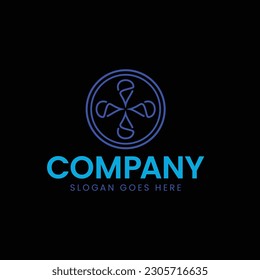 letra del logotipo de monograma inteligente de diseño s con círculo