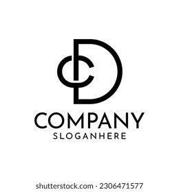 design a clever monogram logo in letter CD