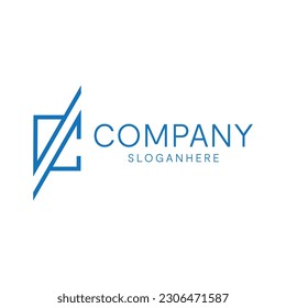 Design eines cleveren Monogrammlogos in Buchstabe DC