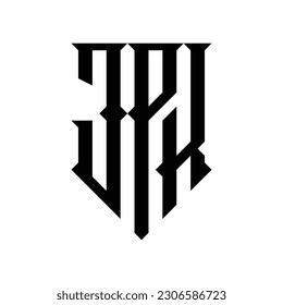 diseñar un logotipo de monograma inteligente en la letra JPK