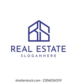 design a clever monogram logo real estate in letter BS