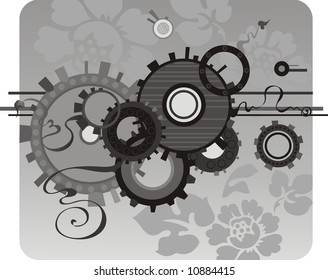 design with clock-mechanism