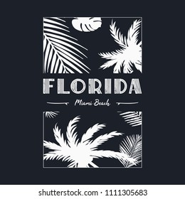 design for clothing, vector image, t-shirt on the theme of surfing, flat style, typography