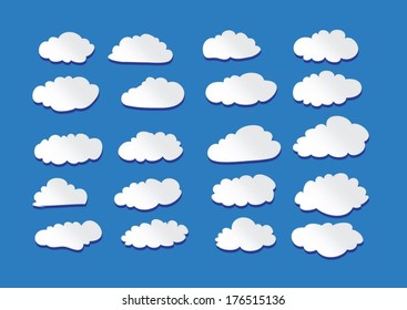 design of clouds Vector illustration