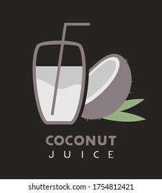 Design of coconut juice symbol