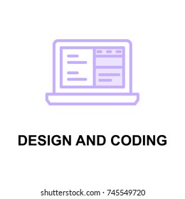 DESIGN AND CODING ICON 