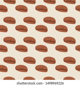 the design of coffee beans with different designs. background pattern