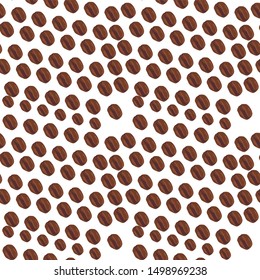 the design of coffee beans with different designs. background pattern
