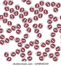 the design of coffee beans with different designs. background pattern