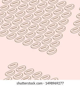 the design of coffee beans with different designs. background pattern