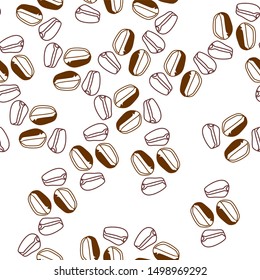 the design of coffee beans with different designs. background pattern