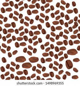 the design of coffee beans with different designs. background pattern