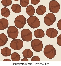 the design of coffee beans with different designs. background pattern