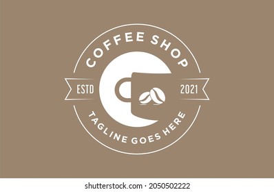 design coffee shop template logo vector