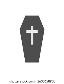 Design of coffin flat icon
