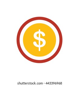 Design Coin Flat icon and Logo 