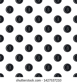 Design coin pattern seamless vector repeat geometric for any web design
